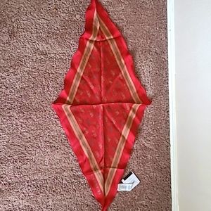 Coach red scarf